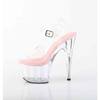 Pleaser - ADORE708 KnöchelriemenSandale - Transparent/Rosa Product image